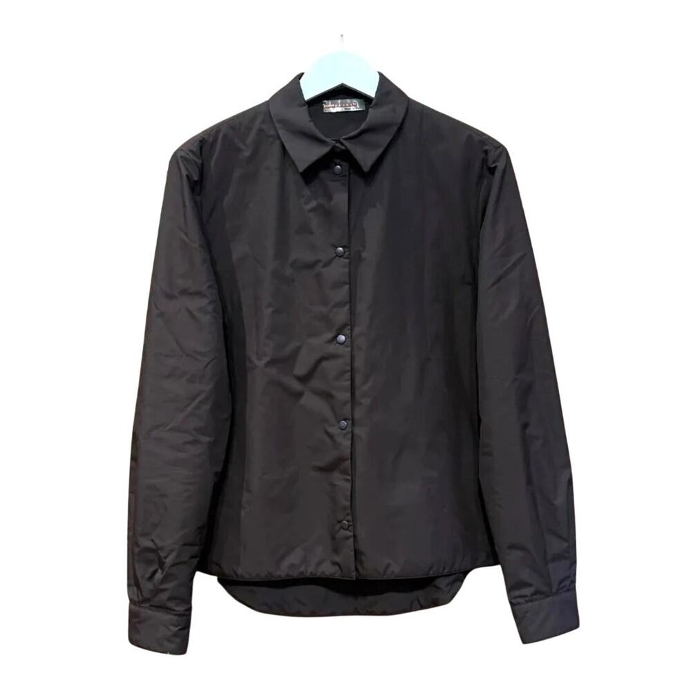 PRADA SPORT MEN'S LINEA ROSSA ARCHIVE PADDED SHIRT – BROWN – SIZE LARGE – RARE